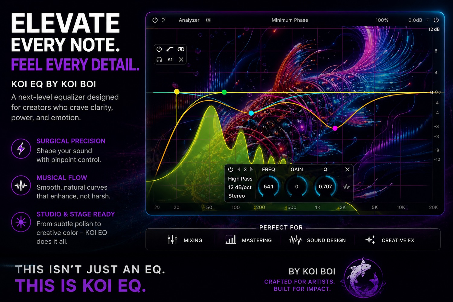 KOI EQ equalizer interface